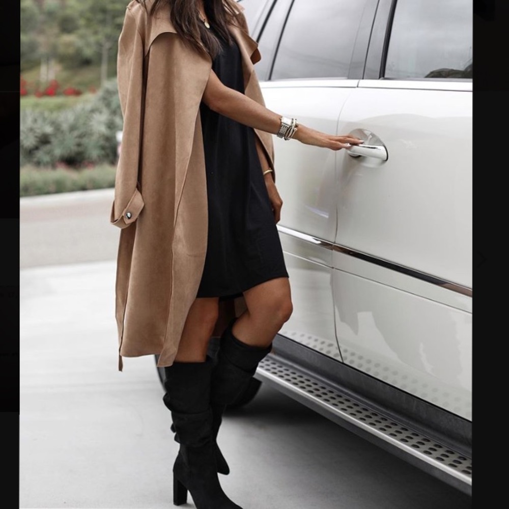 Black slouchy boots